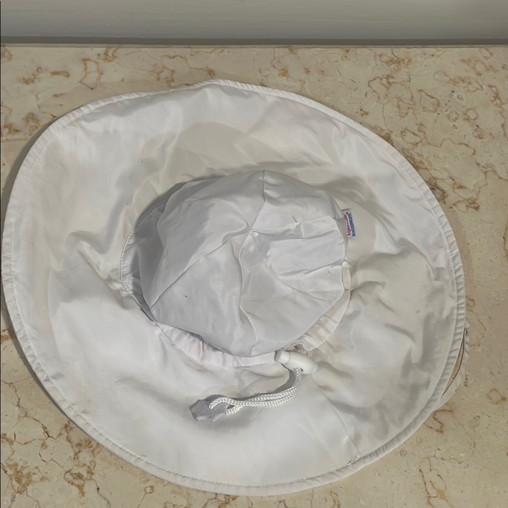 White Ruffle Butts Sun Hat